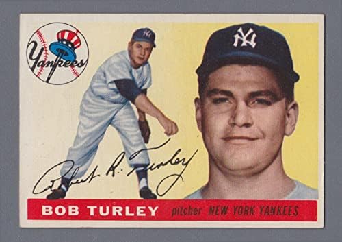 1955 Topps #38 Bob Turley New York Yankees Baseball Card Ex+ - Baseball Slabbed Cards