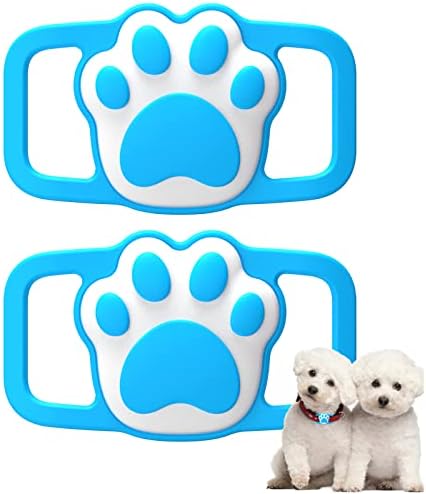 Suport pentru guler pentru câini Lopnord Airtag Compatibil cu Apple Air Tag GPS, 2 pachet Airtags Dog Tag Guler Guler Impermeabil