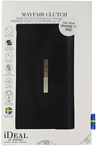 iDeal din Suedia Mayfair clutch Wallet pentru Apple iPhone 11 Pro-Negru