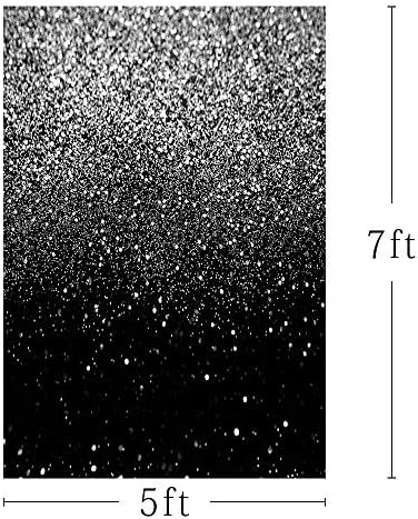MEHOFOND argint sclipici Sequin Spot negru Bal fundaluri cerul înstelat stralucitoare Abstract fotografie fundal Ziua de nastere