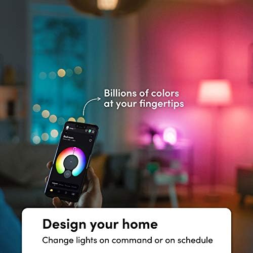LIFX Color A19 800 lumeni, miliarde de culori și alb, Wi-Fi Smart LED bec, nu pod necesar, Funcționează cu Alexa, Hei Google,