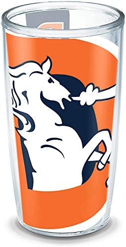 Tervis Made in USA dublu perete NFL Denver Broncos izolate pahar Cupa păstrează băuturi rece & amp; fierbinte, 16oz, Legacy Colossal