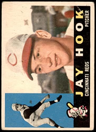 1960 Topps # 187 Jay Hook Cincinnati Reds Roșii buni