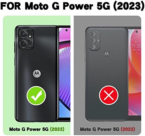 Nancheng pentru Motorola Moto G Power 5G 2023 Carcasă telefonică, carcasă pentru Moto G Power 2023 5G Cover Pink Silicon Silicon drăguț pentru fete Femei cu suport pentru un inel Carcasă de protecție împotriva șocurilor - Rose Butterfly