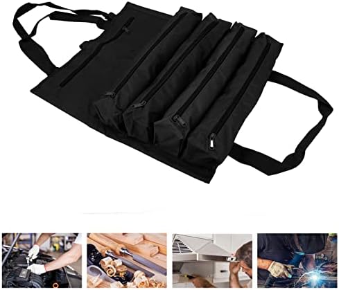 Roll Up Tool Bag, instrumente de mare capacitate de buzunare multi buzunare 600d Oxford Pânză portabilă pentru mașini