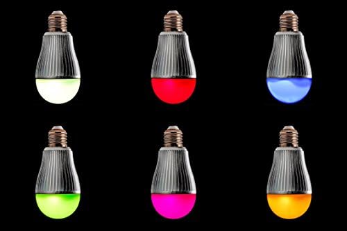 Enrg LED Prism bec, E27, 9W cu telecomandă completă cu 256 de culori