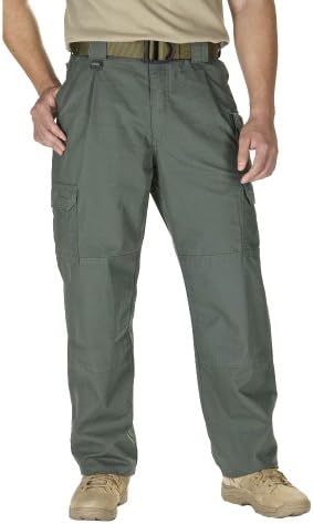 5.11 pantaloni de lucru activi tactici pentru bărbați, potrivire superioară, dublu armat, bumbac, stil 74251