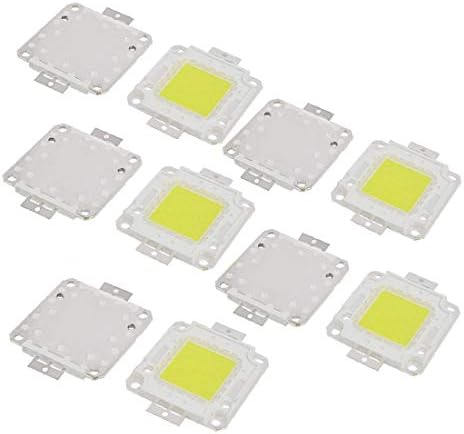 X-DREE 10buc 27-30V 50W LED lampă Chip bec Ultra luminos de mare putere pentru proiector (10buc 27-30) 50W LED l) bec cu cip