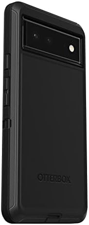 Otterbox Pixel 6 Defender Series Case - Negru, robust și durabil, cu protecție a portului, include Kickstand Clip Kickstand