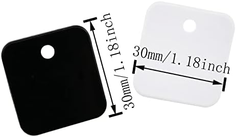 Clipuri de liant HSCGIN 10pcs 30x30mm mini patari alb -negru mini pentru ambalaje pentru alimente pentru acasă, fixarea hârtiei cu frunze libere