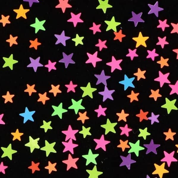 Paiete de stea fluorescentă bagată 2g Summer Super Fire Nail Nail Five Star Sequins Bijuterii - Bijuterii -
