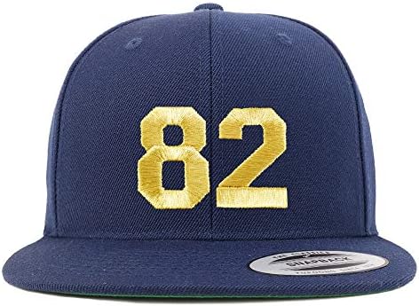 Trendy Magazin De Îmbrăcăminte Numărul 82 Fir De Aur Plat Bill Snapback Baseball Cap