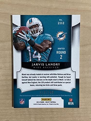 2014 Selectați Jarvis Landry Auto Patch Rookie 202 Miami Dolphins 113/149