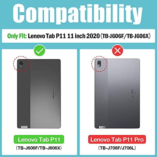 ESTE CASE NET pentru Lenovo Tab P11 Plus 2021 și P11 2020 11 , Carcasă în picioare verticală cu premiere automată/Sleep Caracteristică