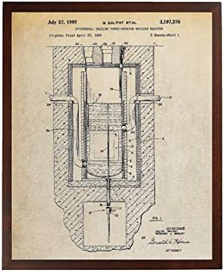 NURNIP Proiecte Reactor Nuclear Reactor nuclear 1965 Primeu de brevet Energie Atomică Plantă Plantă Artă Fizică Fizică Scientist Cadouri TDP1104