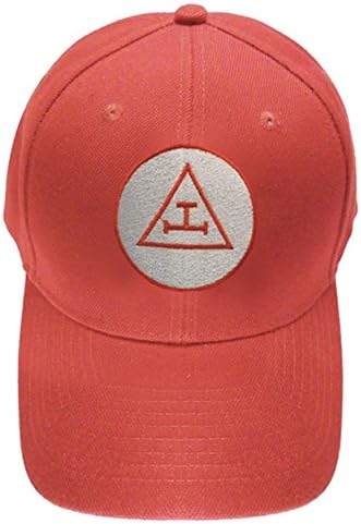 Royal Arch Masonic Baseball Cap - Red Hat w/Royal Arch Triple Tau Francmasons Simbol Hat Hat Hat