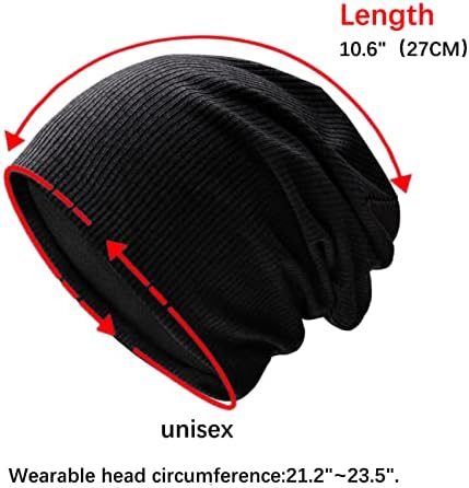 JiaTL WeyJia Beanie pălărie tricot capac pentru femei bărbați Unisex moda Slouchy craniu Pălării Elastic usoare