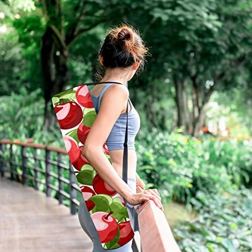 RATGDN Yoga Mat Bag, fructe Cherry Exercitarea Yoga Mat Carrier Full-Zip Yoga Mat Carry Bag cu curea reglabilă pentru femei