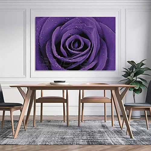 Bludug Canvas Print Purple Rose Poster Botanical Artă Botanică Poster Canvas pictură Afise și imprimeuri Imagini de artă de