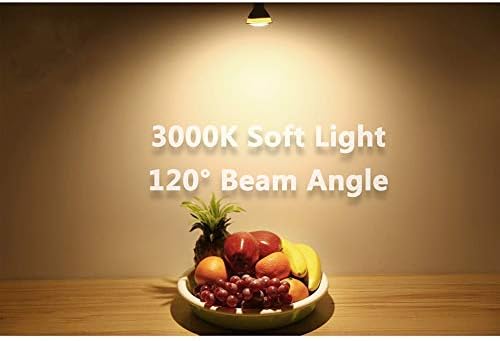 Becuri cu LED GU10 bec cu reflector de 7 wați reglabil-echivalent bec cu Halogen de 75 wați, alb cald 3000K, bază Bi Pin,120