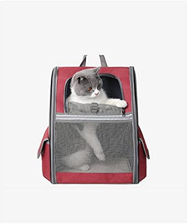 Rucsac TFENG Pet Carrier pentru pisici și câini mari/mici, cățeluși, caracteristici de siguranță și suport pentru spate Pernă