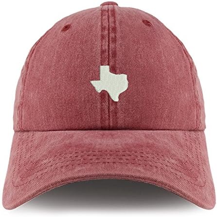 Magazin De Îmbrăcăminte La Modă Texas State Map Pigment Brodat Vopsit Capac Nestructurat