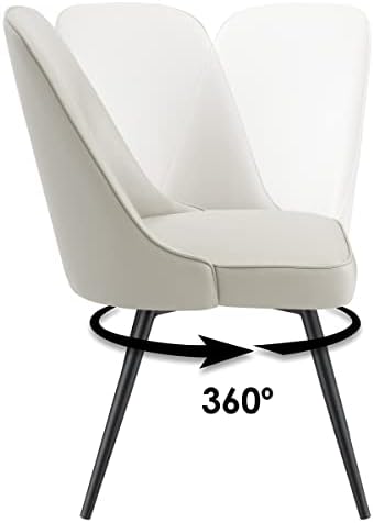 Mobilier pentru casă OSP scaun pivotant Martel cu scaun căptușit și picioare negre pentru luat masa sau birou la domiciliu,