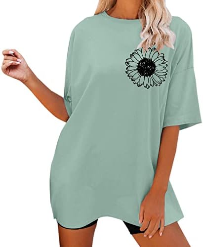 Tricouri Subțiri Femei Femei Potrivite Cu Mânecă Scurtă Cămăși Largi Supradimensionate Topuri Bluză Grafică Modă Femei T