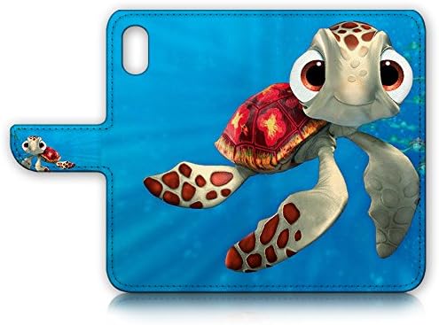 Flip portofel caz Cover & amp; Ecran protector Bundle-A21273 Cartoon Turtle