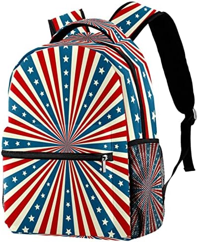 American Flag Stripes Rucsacuri pentru băieți pentru fete pentru școlii de carte pentru excursie călătorii de drumeție camping