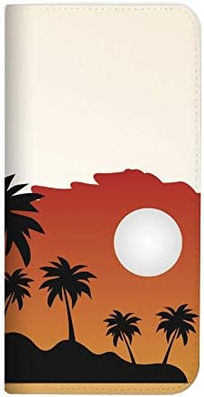 MITAS NB-0246-OR/A001OP Tip de caiet de caz, fără centură, vară, Palm Hawaii, Orange