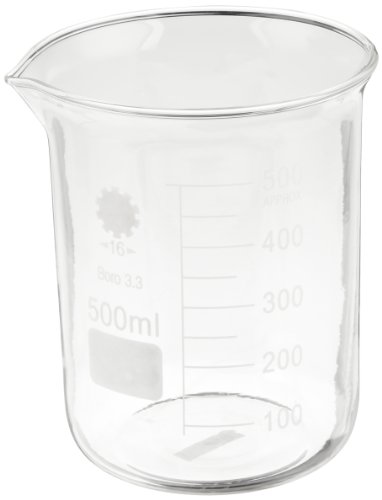 Ajax Scientific GL010 - 0500 pahar de sticlă borosilicată gradat, 500ml