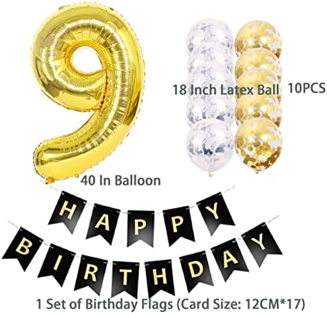 41 de ani de la ziua de naștere la mulți ani Black Banner Balon Balloon de petrecere în vârstă de 41 de ani Helium 40 ”baloane