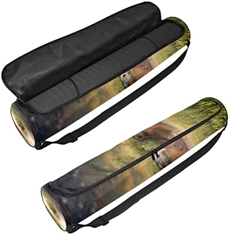 RATGDN Yoga Mat Bag, Turtle Tree peisaj exercițiu Yoga mat Carrier Full-Zip Yoga Mat Carry Bag cu curea reglabilă pentru femei