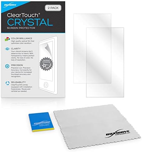 Protector de ecran Boxwave compatibil cu Polytouch Outdoor - Cleartouch Crystal, HD Film Skin - Scuturi de la zgârieturi