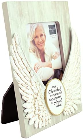 Cadrul foto Memorial Angel Wings, cadou pentru decorațiuni pentru acasă pentru moartea unei persoane dragi, deține cadou de