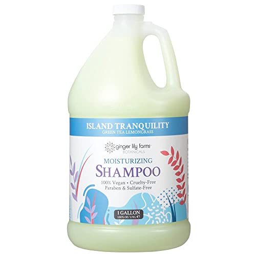 Șampon hidratant Ginger Lily Farms Botanicals pentru toate tipurile de păr, Island Tranquility, Vegan și fără cruzime,