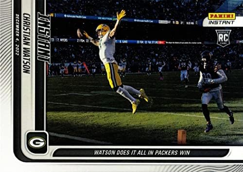 2022 Panini Instant Football 129 Christian Watson Rookie Card Packers - doar 361 făcut!