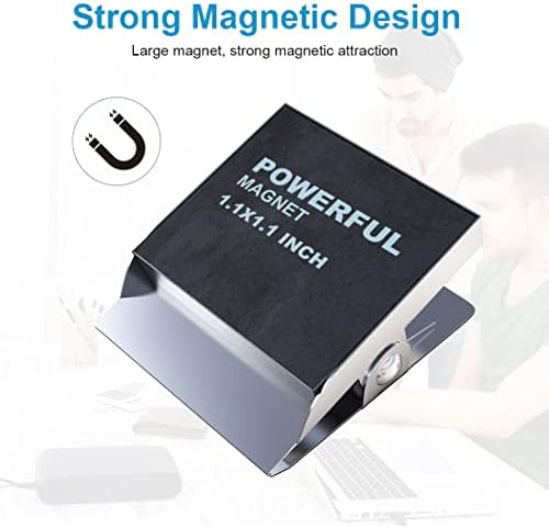 Grwanpen 6 Pack Clips Magnetic Oțel inoxidabil Clip magnetic, magneți de clemă Best pentru utilizarea școlii de birou, decorarea