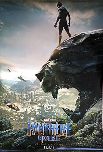 Black Panther Panther Original Authual Movie Poster 27x40 - DBL -Sided - Versiune franceză - Chadwick Boseman - Andy Serkis