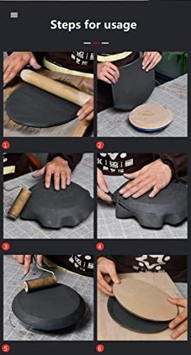 WellieSTR ceramică-mucegai Ceramic pentru lut-Handbuilding placă de vase Slump Mold-presă Mold Slump și Hump Mold - Hexagon