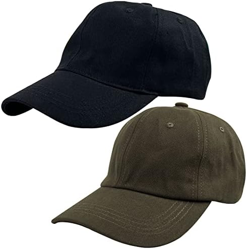 2 pachete de baseball Caps unisex tată pălărie simplă pahă solidă bumbac sporturi clasice reglabile