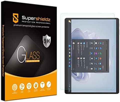 SuperShieldz proiectat pentru Microsoft Surface Pro 9 Protector de ecran de sticlă temperat, anti -zgârietură, fără bule