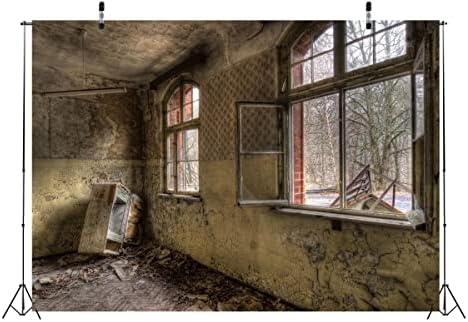 Corfoto țesătură 9x6ft abandonat pentru casă vintage fundal fundal Halloween spital de descompunere zombie bântuit azil pentru