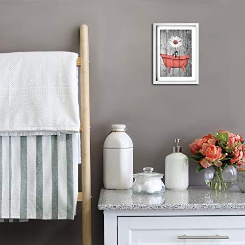 Colla Canvas Artă de perete print imprimeu purpuriu gri rustic margarete flori giclee imprimeu galerie înveliș modern decor pentru casă întins și gata de agățat 12x12 inci