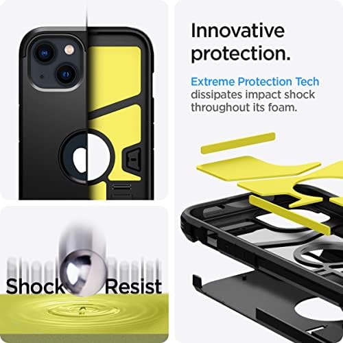 SPIGEN ARMOUR HOTHER [Tehnologie de protecție extremă] Proiectat pentru carcasă iPhone 13 - Negru