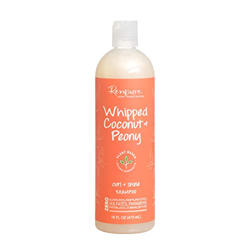 Șampon RENPURE pe bază de plante Beauty Whipped Coconut & amp; Peony Curl + Shine, 16 uncii fluide