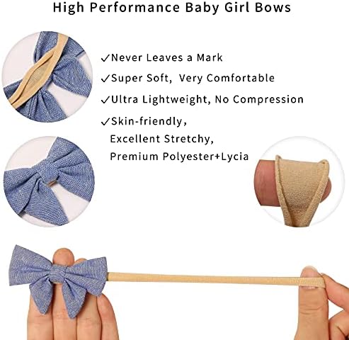 Baby Girl Păr Arcuri Headbands: 10-Buc Unicorn Flori Pentru Sugari Nou-Născuți Cap Benzi