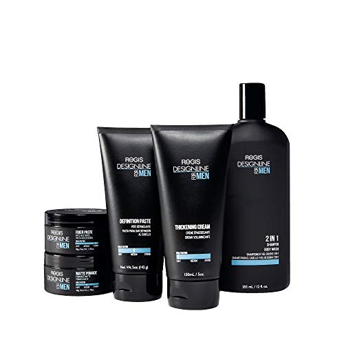 Șampon DESIGNLINE 2 în 1 + spălare corporală, 12 oz-Regis combinație dublă de șampon și săpun de gel de duș demachiant pentru bărbați