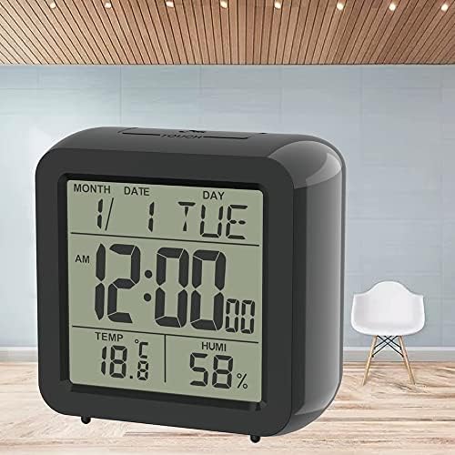 Ylyajy Termometru Digital Termometru Electronic Cameră Hygrometru Humiditate Afișare Instrument de alarmă Desktop